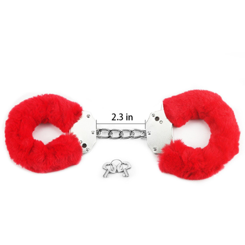 Наручники с мехом LoveToy Fetish Pleasure Fluffy Hand Cuffs